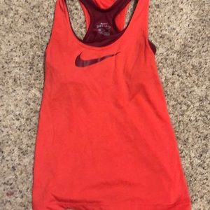 Size S Nike tank top with built in bra